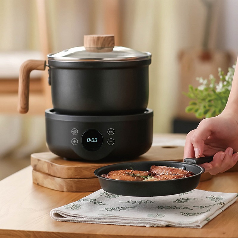 Fondue Set Electric - Многофункциональная электрическая кастрюля 110В/220В, антипригарная сковорода,