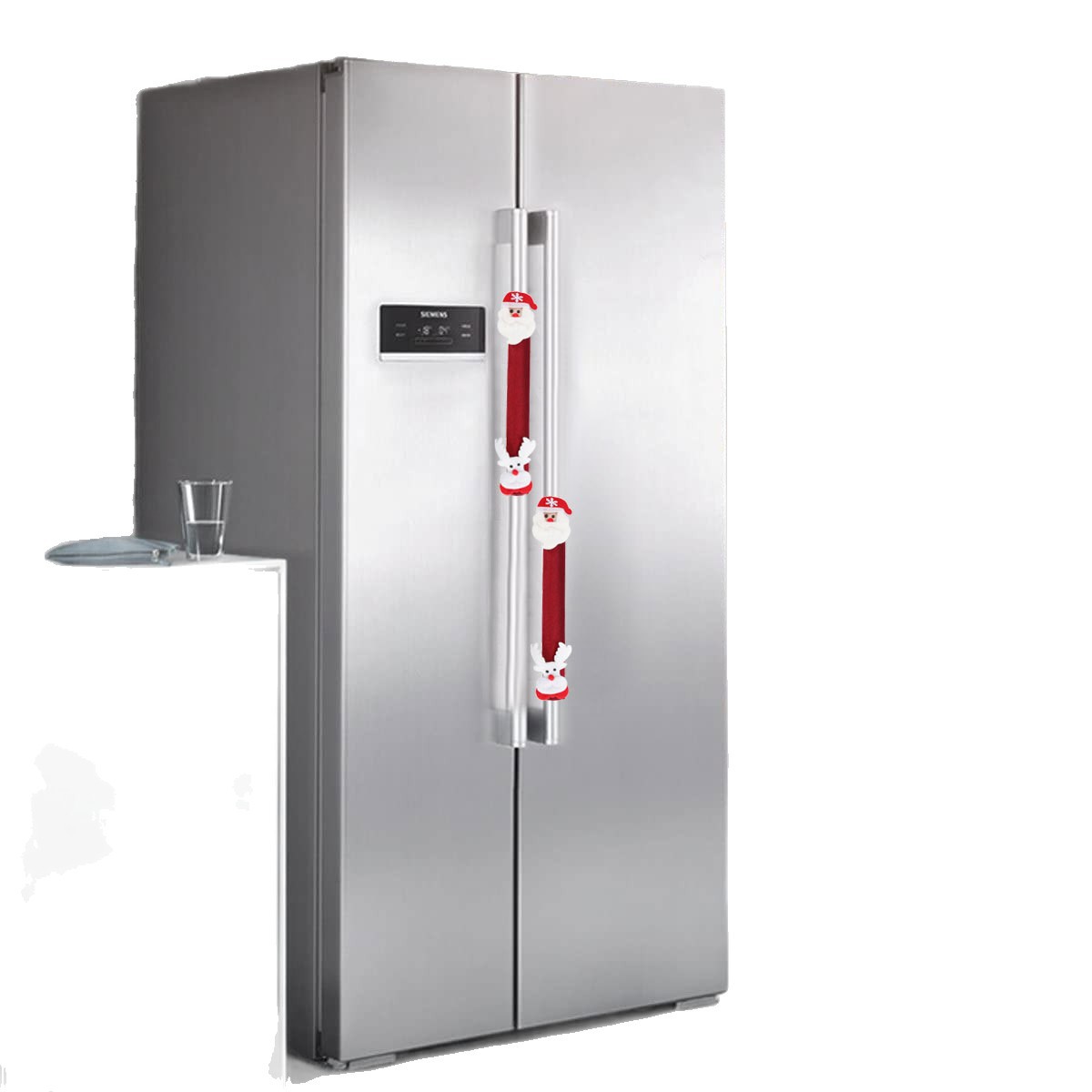 Kitchen Appliances For.Xmas - Новогодние льняные чехлы для ручек бытовой