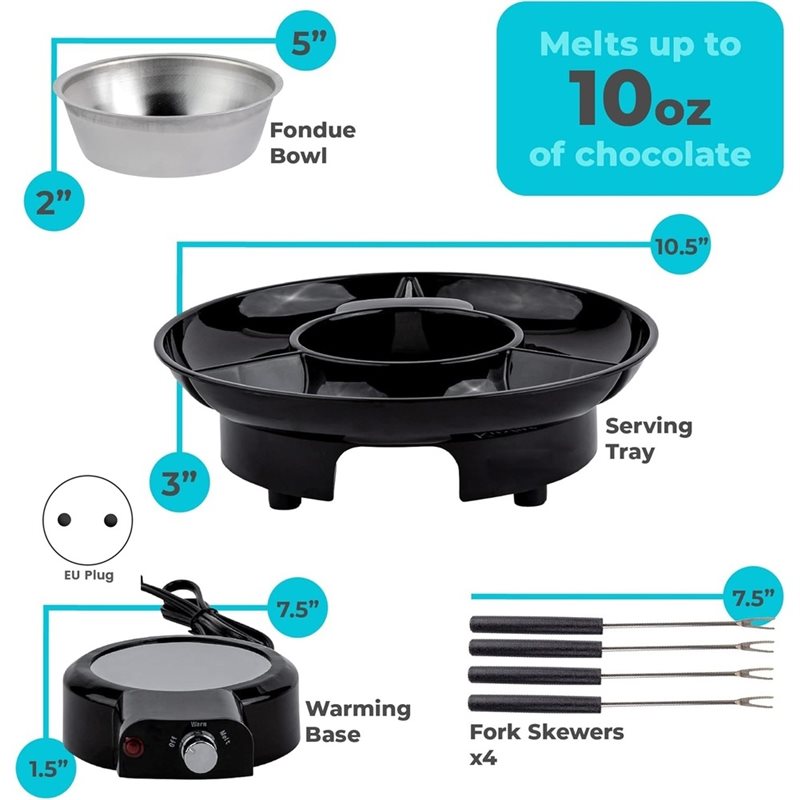 Fondue Set Electric - Электрический набор для фондю с регулировкой