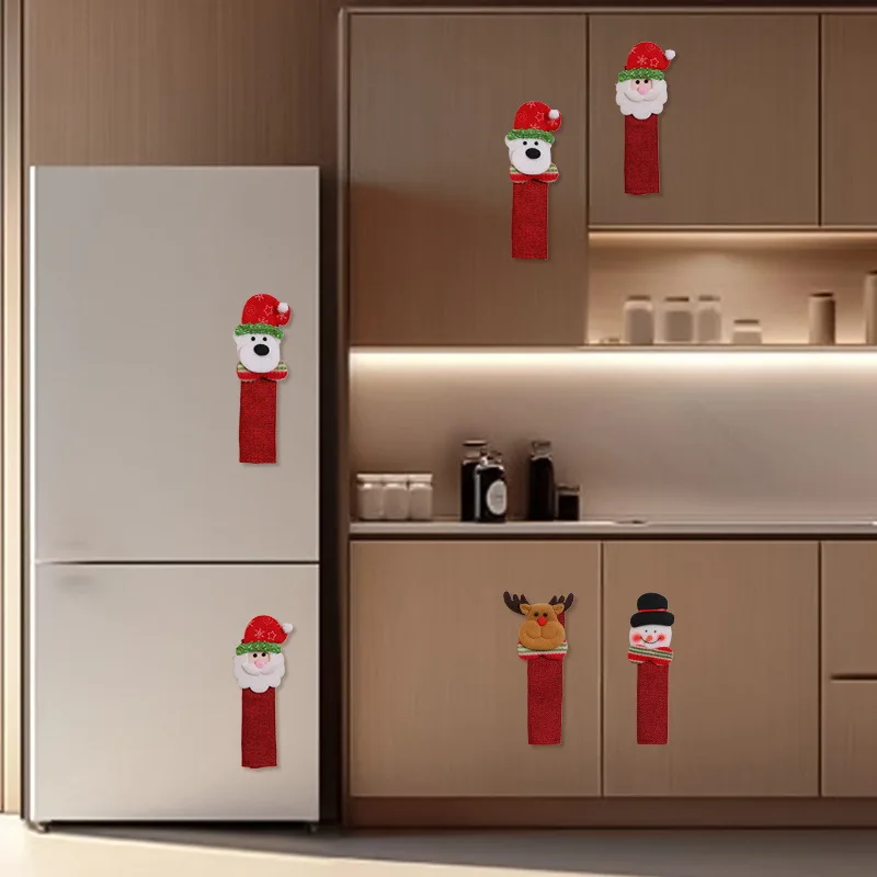 Kitchen Appliances For.Xmas - Рождественские чехлы на дверные ручки холодильника-декоративные