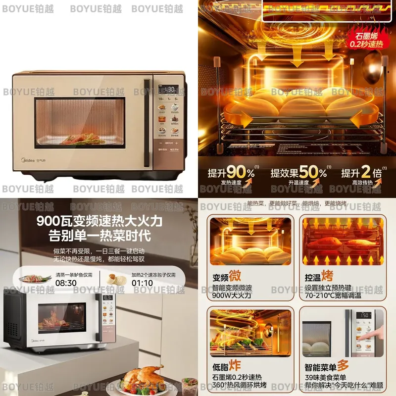 Kitchen Appliances Combo - Умная инверторная микроволновая печь-аэрофритюрница: многофункциональный настольный